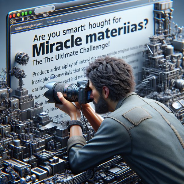 Are You Smart Enough for Miracle Materials? The Ultimate Challenge!
