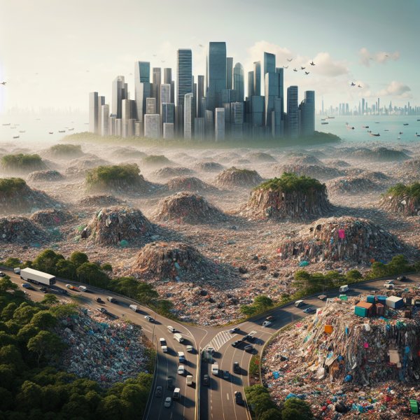 Whimsical Wasteland: The Future of Trash in Megacities